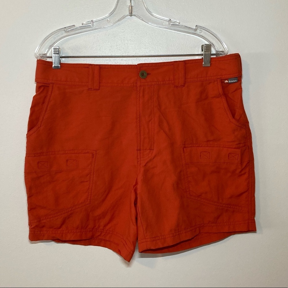 Simms Women’s Burnt Orange Fishing/Water Shorts. Size Medium